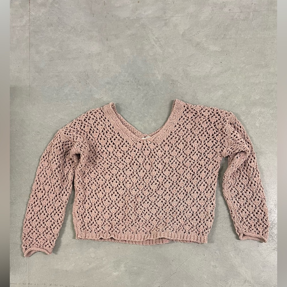 Nicole Miller Crochet Sweater - M